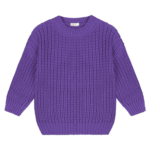 Yuki / Chunky Knitted Sweater / Amethyst