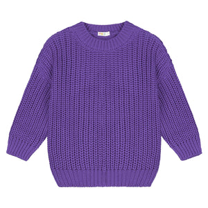 Yuki / Chunky Knitted Sweater / Amethyst