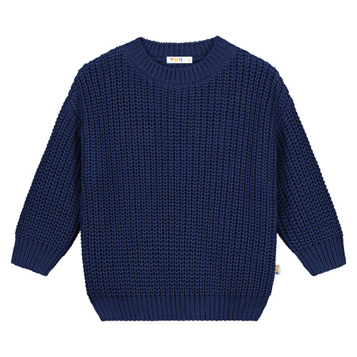 Yuki / Chunky Knitted Sweater / Navy