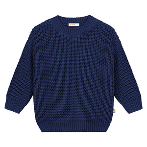 Yuki / Chunky Knitted Sweater / Navy