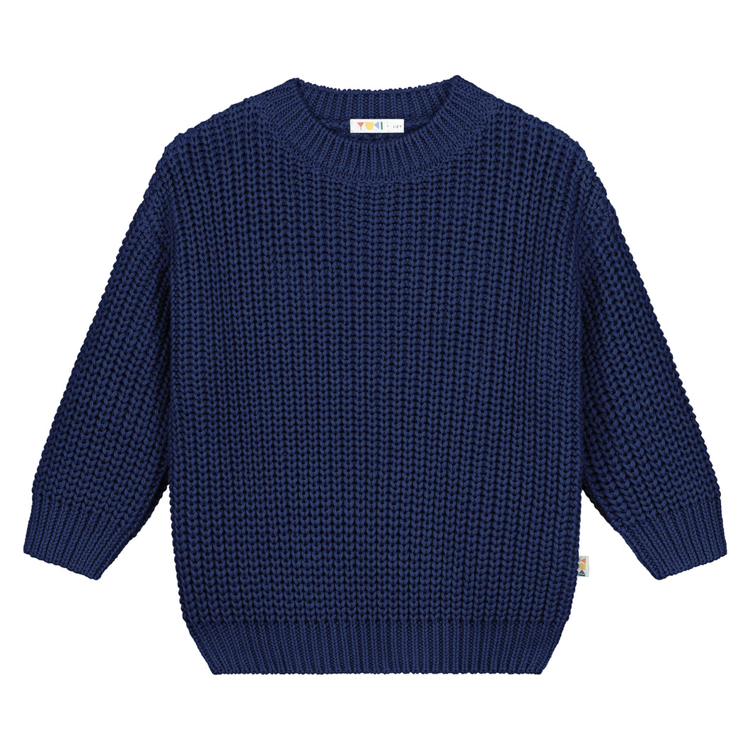 Yuki / Chunky Knitted Sweater / Navy