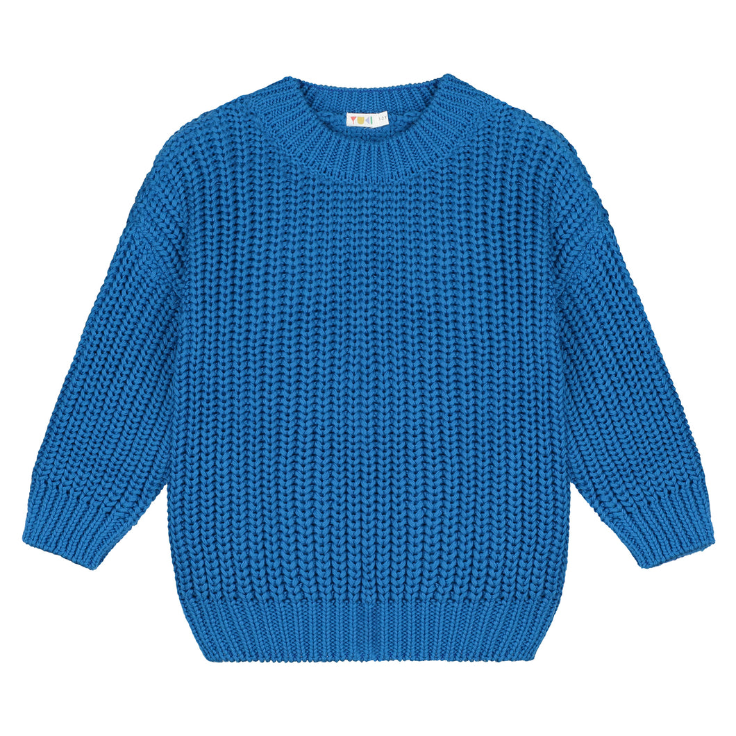 Yuki / Chunky Knitted Sweater / Royal Blue