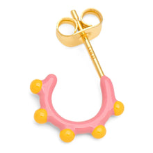 Load image into Gallery viewer, Lulu Copenhagen / Earring Stud / Color Hoop Dot / Rose-Sunflower