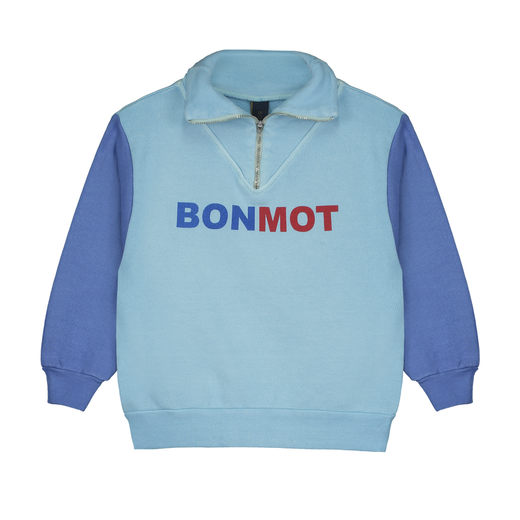 Bonmot / Sweatshirt Zipp / Bonmot / River Blue