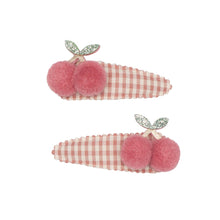 Load image into Gallery viewer, Mimi &amp; Lula / Tulip / Gingham Cherry Clips