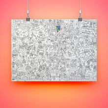 Load image into Gallery viewer, Omy Design &amp; Play / Giant Colouring Poster / Fun Park