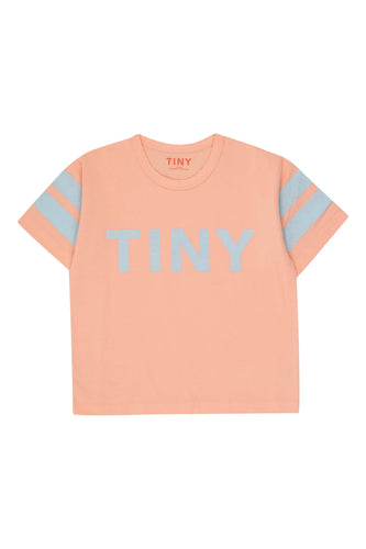 Tinycottons / KID / Logo Stripes Tee / Papaya
