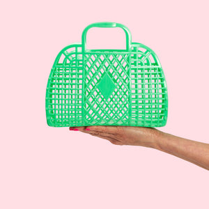 Sunjellies / Small Retro Basket / Green