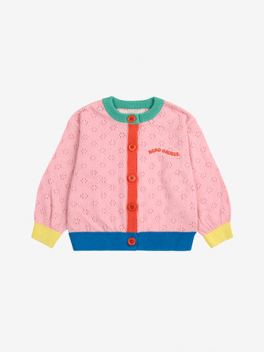 Bobo Choses / BABY / Open Work Cardigan / Color Block
