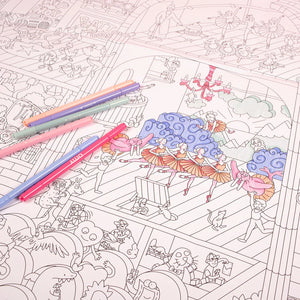Omy Design & Play / Giant Colouring Poster / Dance