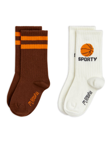Mini Rodini / Socks / 2-Pack / Basketball