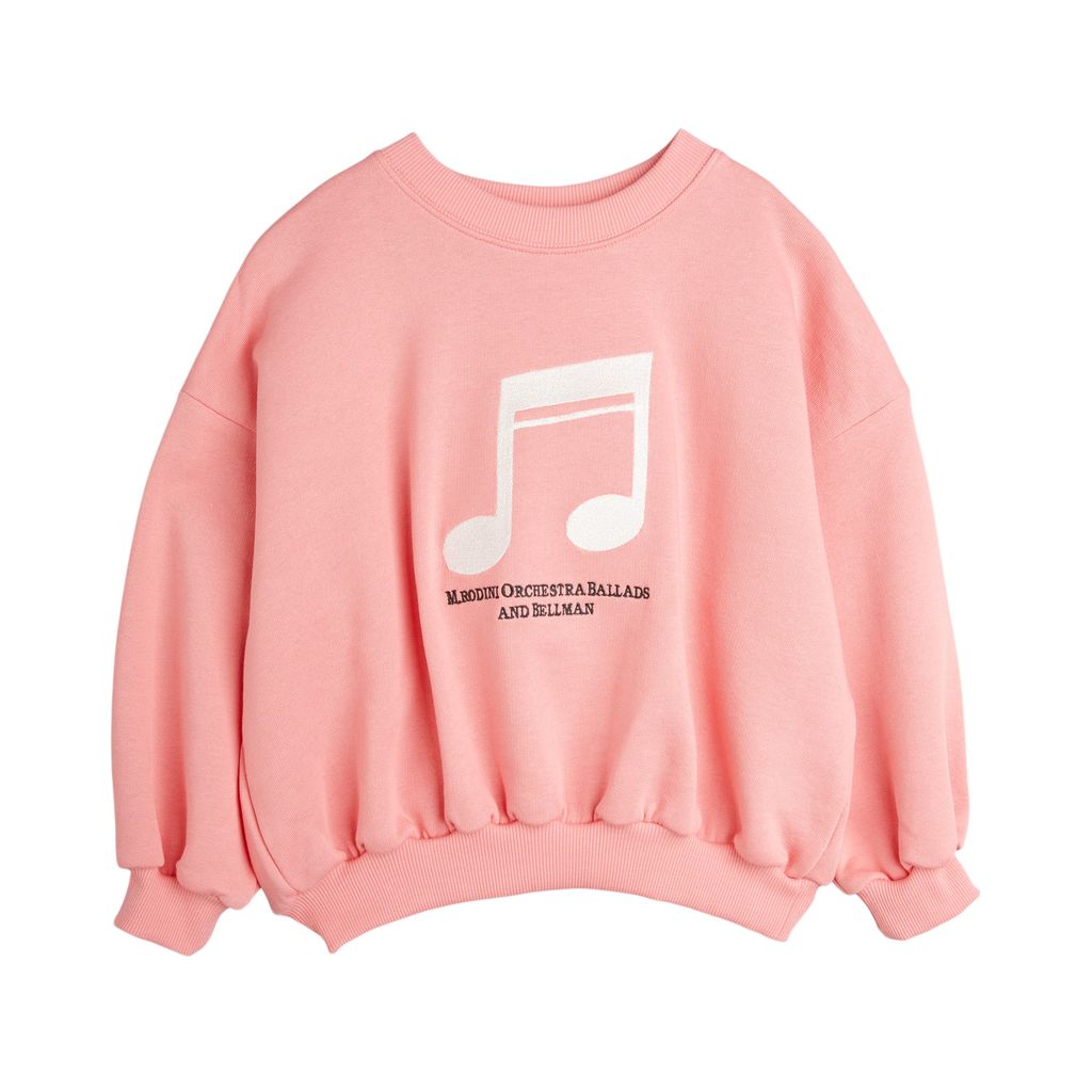 Mini Rodini / Sweatshirt / Note Emb / Pink