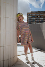 Load image into Gallery viewer, Cos I Said So / Ruffle Short / Terry Towel Stripes