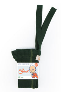 Silly Silas / Footed Tights / Dark Forest Green