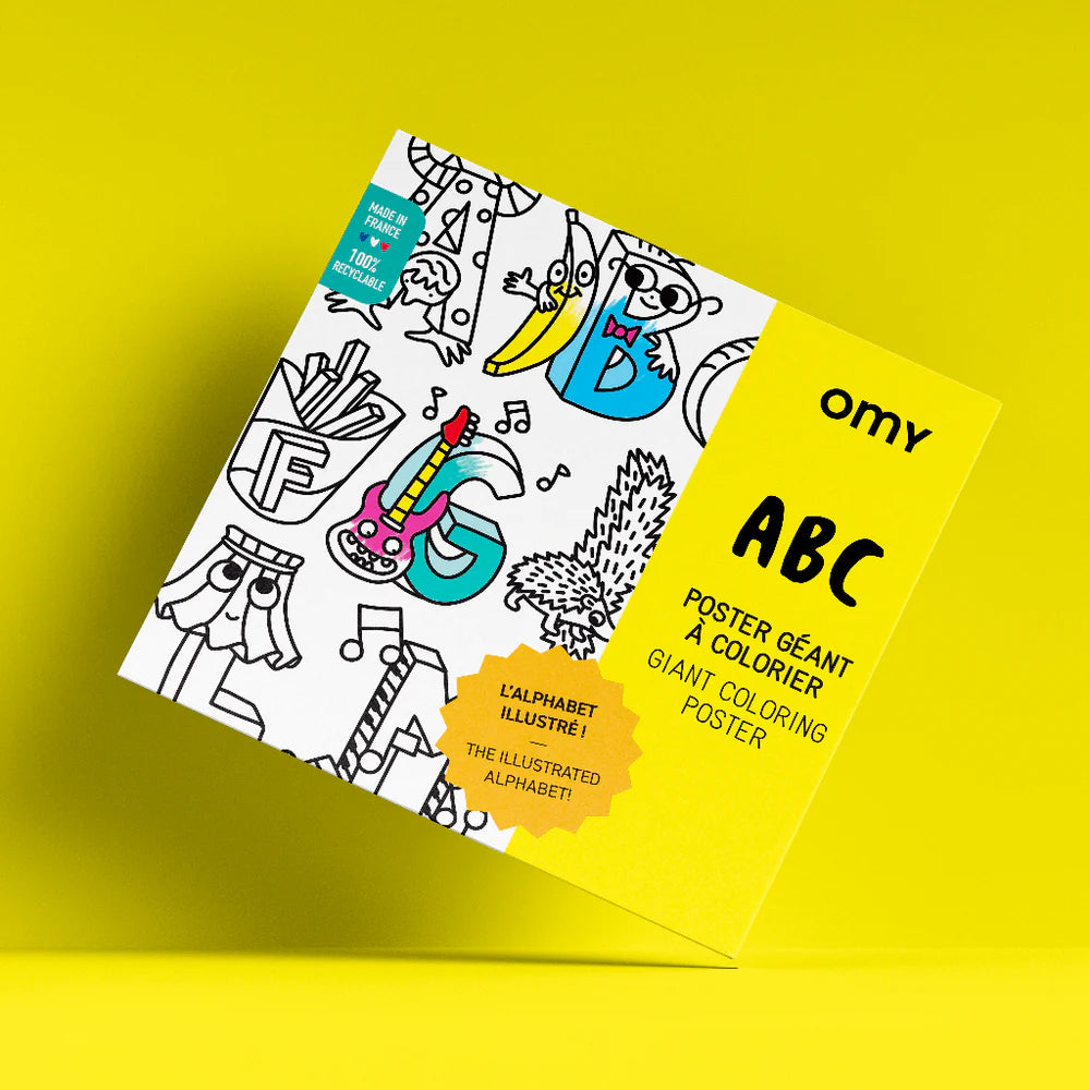 Omy Design & Play / Giant Colouring Poster / ABC