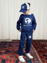 Load image into Gallery viewer, Mini Rodini / Collar Sweatshirt / MR Society Emb / Blue