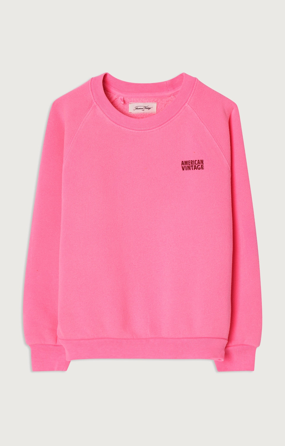 American Vintage / Sweatshirt / Izubird / Rose Fluo