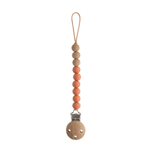 Mushie / Pacifier Clip / Eva / Clementine
