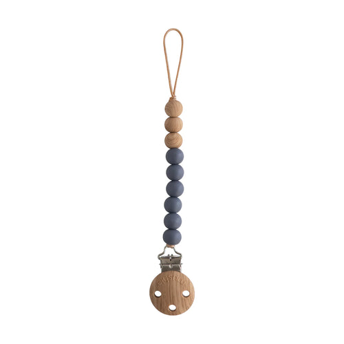 Mushie / Pacifier Clip / Eva / Cadet Blue