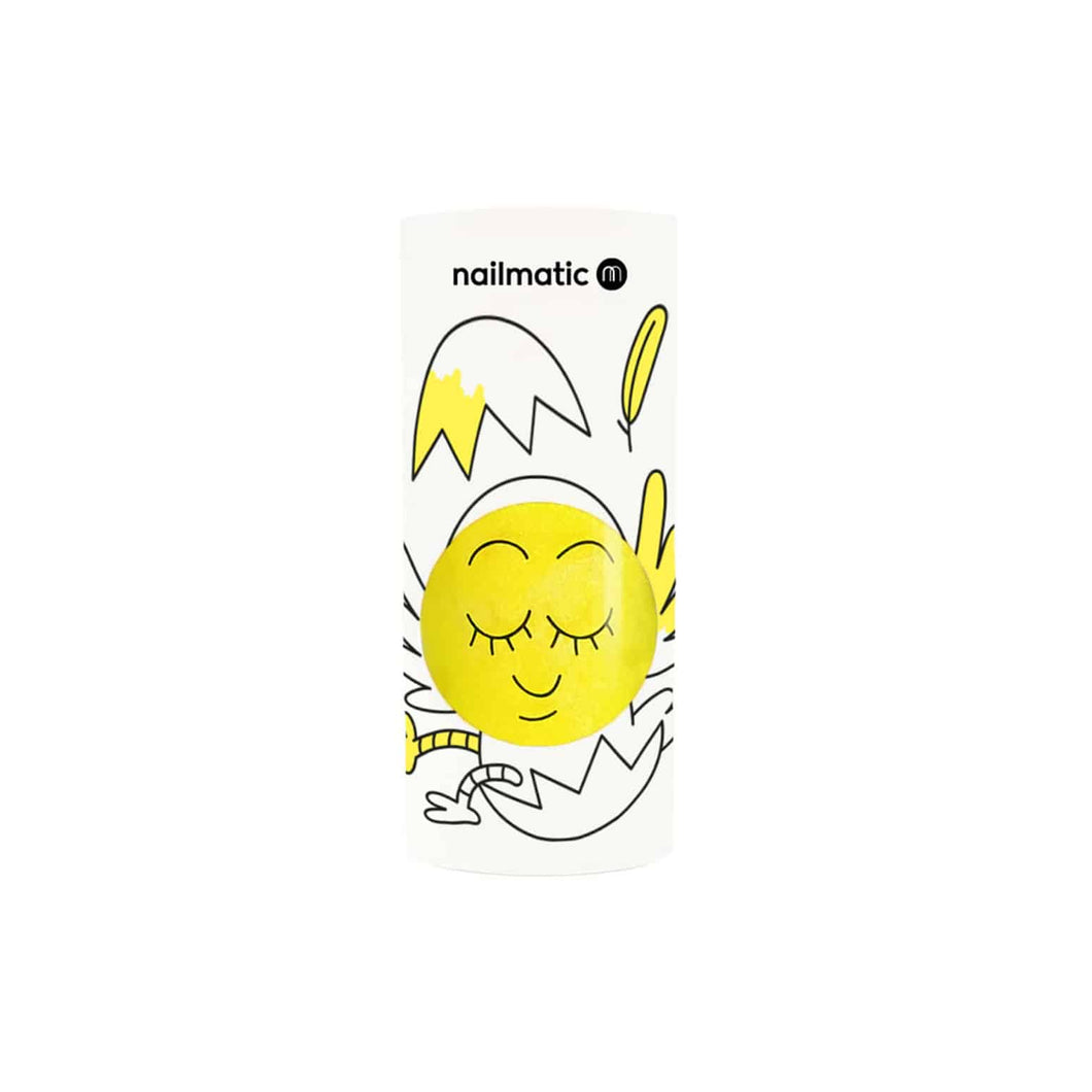 Nailmatic Kids / Water-based nail polish / Titi / Glittering fluorescent Yellow