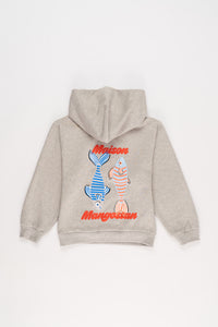 Maison Mangostan / Anchovies Hoodie / Grey Melange