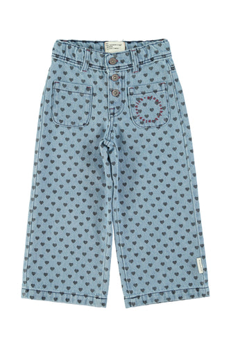 Piupiuchick / KID / Trousers / Flare Denim Hearts