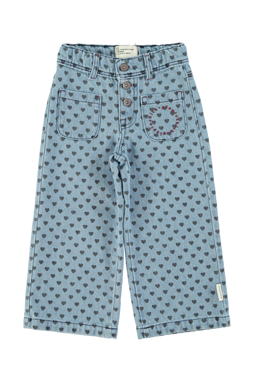 Piupiuchick / KID / Trousers / Flare Denim Hearts