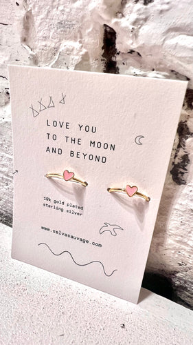 Selva Sauvage / Twinning Rings / Heart Soft Pink