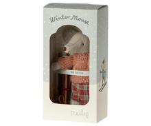 Load image into Gallery viewer, Maileg / Big Sister / Winter Mouse With Ski Set
