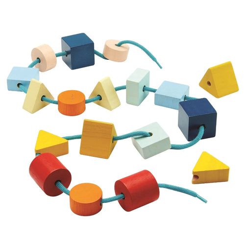 Plan Toys / 2Y+ / Lacing Geo Breads - Unit Link