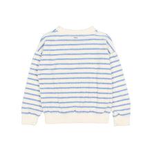 Load image into Gallery viewer, Búho / Terry Stripes Sweatshirt / Placid Blue