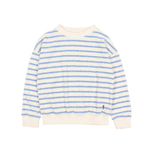 Load image into Gallery viewer, Búho / Terry Stripes Sweatshirt / Placid Blue
