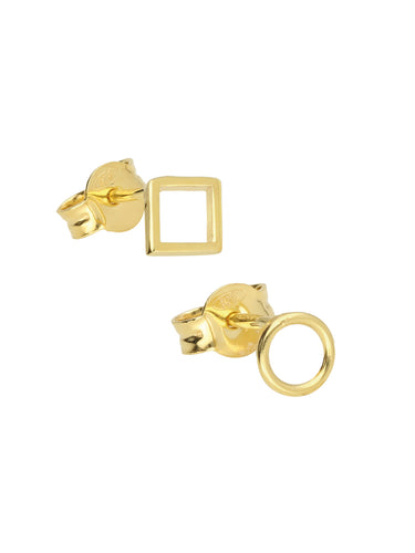 Selva Sauvage / Earring Stud / Open Circle / Gold