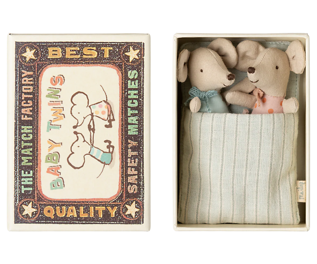 Maileg / Mouse in Box / Baby Twins