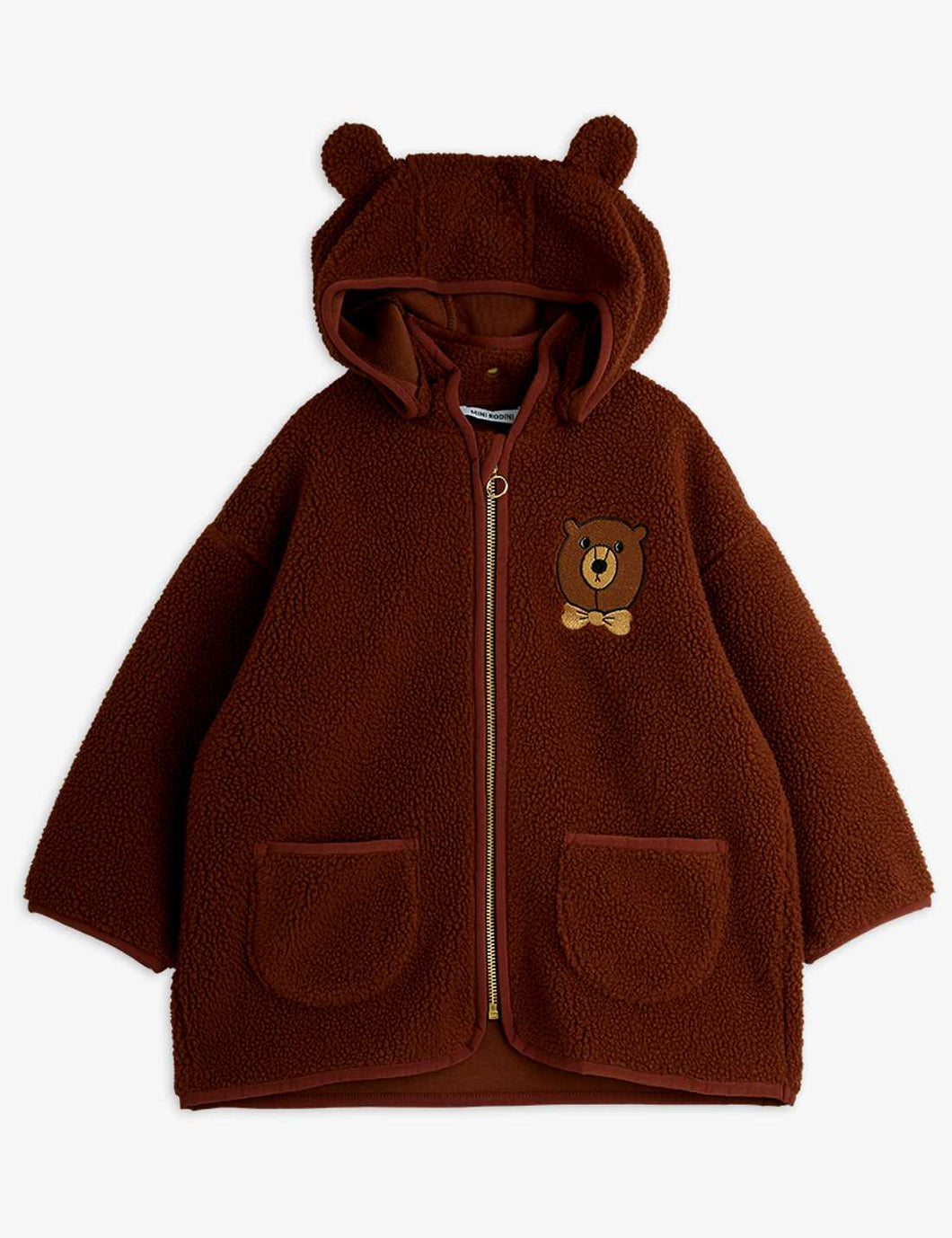 Mini Rodini / Pile Jacket / Bear / Brown
