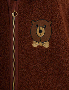 Mini Rodini / Pile Jacket / Bear / Brown