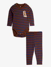 Load image into Gallery viewer, Mini Rodini / Baby Set / Patch Bird / Brown
