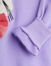 Load image into Gallery viewer, Mini Rodini / Sweatshirt / Cat With Bowtie / Purple