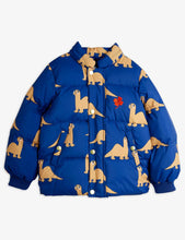 Load image into Gallery viewer, Mini Rodini / Hooded Puffer / Dino / Blue