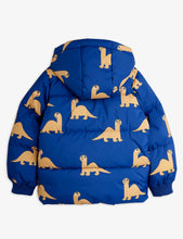 Load image into Gallery viewer, Mini Rodini / Hooded Puffer / Dino / Blue