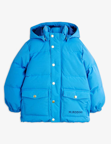 Mini Rodini / Hooded Puffer / Blue