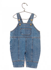 Play Up / BABY / Denim Dungaree / Side Pocket Soft Denim