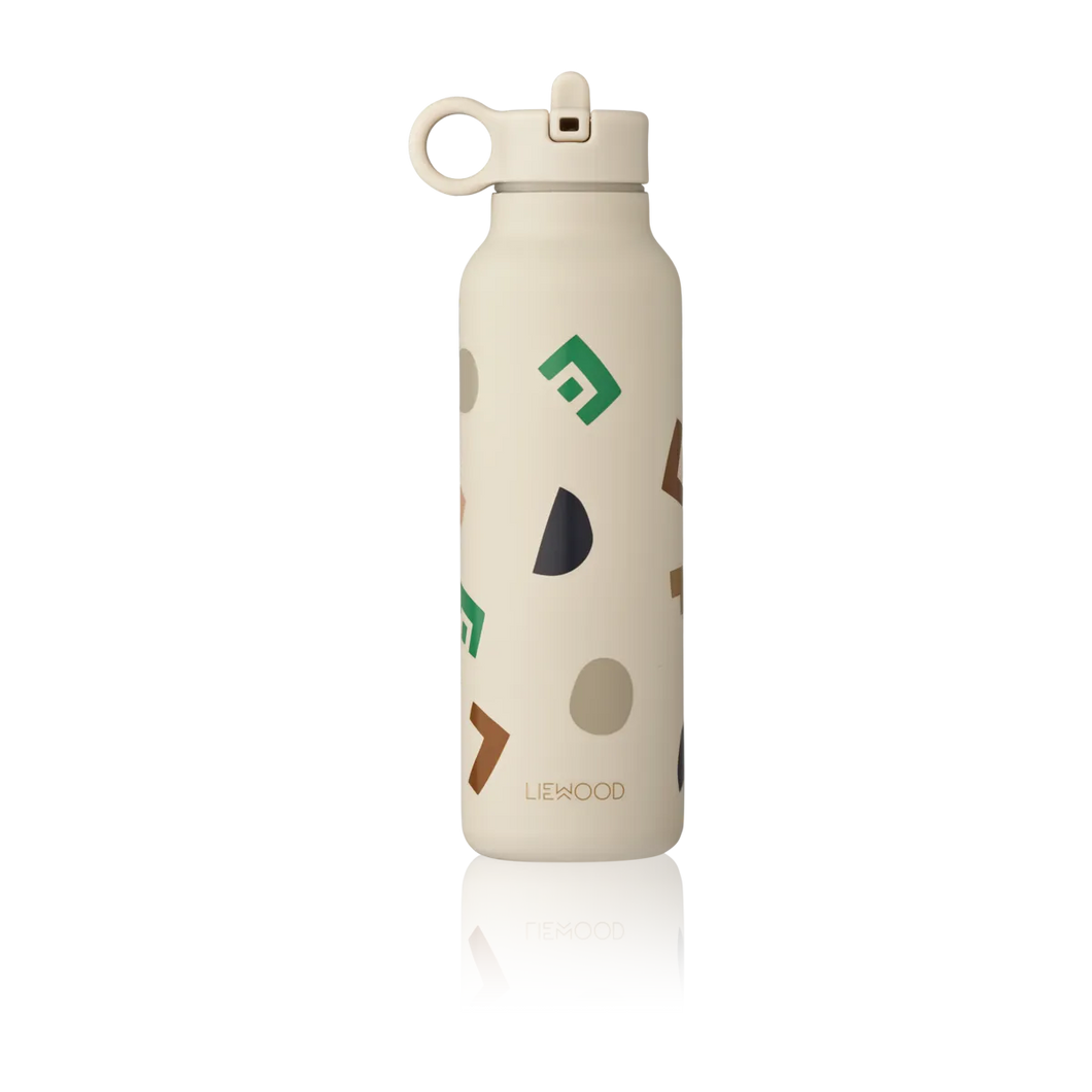 Liewood / Falk / Water Bottle 500 ml / Graphic Alphabet Sandy