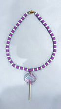 Load image into Gallery viewer, Kimchi Jewellery  / Necklace / Purple Seashell Lolly