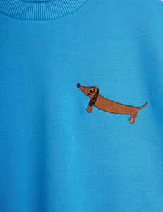 Mini Rodini / Sweatshirt / Dog / Blue