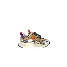 Load image into Gallery viewer, Multicolored sneaker with leopard print on a white background