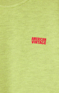 American Vintage / Sweatshirt / Doven / Overdyed Fluo Yellow