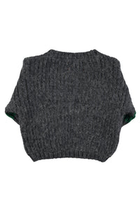 Piupiuchick / KID / Sweater / Knitted Grey Green Stripes