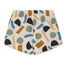 Load image into Gallery viewer, Liewood / Aiden / Printed Board Shorts / Paint Strokes Peppermint