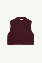 Load image into Gallery viewer, Main Story / Knitted Vest / Burgundy Rib